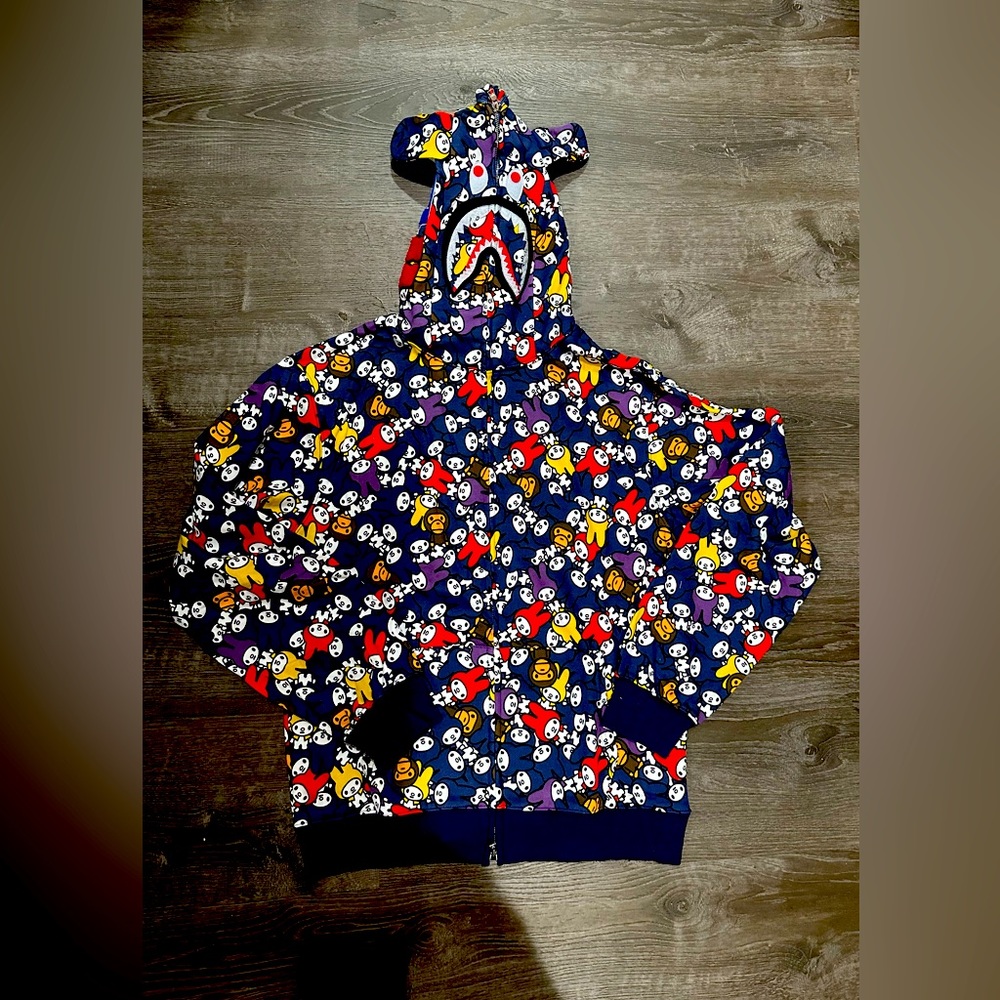 BAPE X MY MELODY SHARK FULL ZIP HOODIE